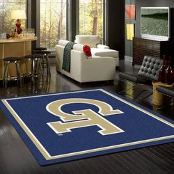 Georgia Tech Yellow Jackets NCAA Living Room Rug Home The Us Decor