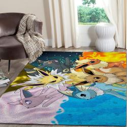 Eevee Pokemon Anime Fn070238 Movies Area Rug Rug Regtangle Carpet 
