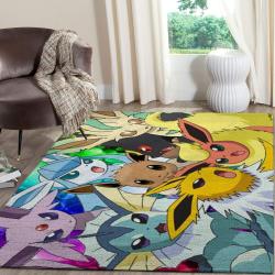 Eevee Pokemon Anime Fn070239 Movies Area Rug Rug Regtangle Carpet