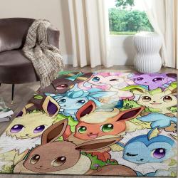 Eevee Pokemon Anime Fn080203 Movies Area Rug Rug Regtangle Carpet 