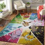 eevee pokemon area rugs anime movies living room carpet fn181228 rug regtangle carpet floor decor home decor 0