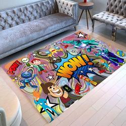 Fanart Capitana Marvel Carpet Floor Area Rug Living Room Rug Home Decor Home Decor Bedroom Living Room