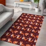 fastfood print pattern area rug living room rug home decor 0