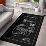 fender guitar instrument area rug living room rug home decor gift for fans home decor 0