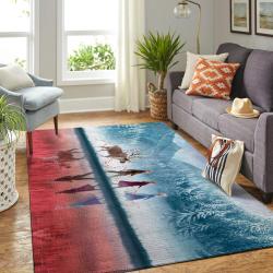 Frozen Area Rug Non-Slip Animated Movie Carpet Home Decor Gift Idea For Fans 19122419