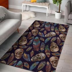 Futhark Norse Runes Scandinavian Viking Pattern Print Area Rug Living Room Rug Home Decor