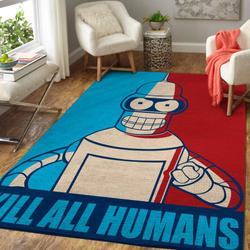 Futurama Bender Area Rug Living Room Rug Home Decor Movie Floor Decor 1910261