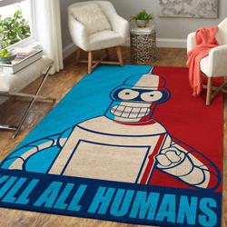 Futurama Bender Area Rug Living Room Rug Home Decor Movie Ofd 1910261