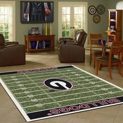 NCAA Georgia Bulldogs Of Thrones Living Room Area Carpet Rug Rcdd81F32724