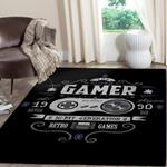 gamer area rug living room rug home decor gaming floor decor in black 02112 0