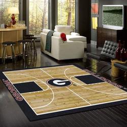 NCAA Georgia Bulldogs Area Rug Living Room Rug Basketball Court Ofd 191207