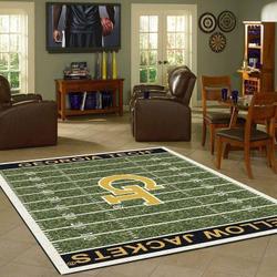 NCAA Georgia Tech Yellow Jackets Home Field Living Room Rug Regtangle Carpet