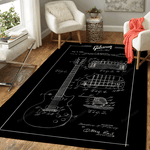 gibson les paul patent guitars music art for fans area rug living room carpet rug regtangle carpet floor decor home decor 0