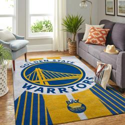 NBA Golden State Warriors Rectangle Rug Personalized Non-Slip Carpet Gift For Basketball Fans