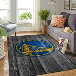 NBA Golden State Warriors Rectangle Rug Personalized Non-Slip Carpet Gift For Basketball Fans