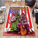 grateful dead area rug living room rug home decor music ofd 19110117 0