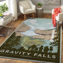 Gravity Falls Area Rug Living Room Rug Home Decor Home Decor Bedroom 