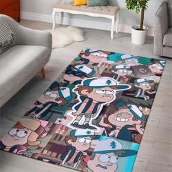 Gravity Falls Cartoon Movies Area Rugs Living Room Carpet Rug Regtangle 