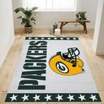 green bay packers banner nfl logo area rug for gift bedroom rug home u 0