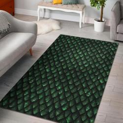Green Egg Skin Dragon Pattern Print Area Rug Living Room Rug Home Decor