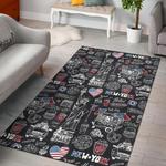 green hot dog pattern print area rug living room rug home decor 0
