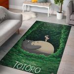 green neighbor totoro studio ghibli area rug living room rug home decor 0