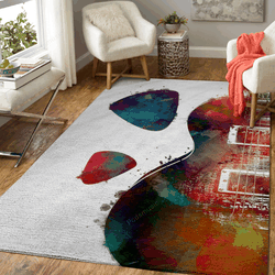 Guitar 6 Music Art For Fans Area Rug Living Room Carpet Rug Regtangle Carpet Floor Decor Home Decor