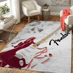 Guitar Fender 3 Music Art Studio Art For Fans Area Rug Living Room Carpet Rug Regtangle Carpet Floor Decor Home Decor