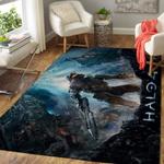 halo game area rug living room rug home decor gaming home decor 0