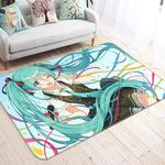 hatsune miku anime 80 area rug living room and bed room rug rug regtangle carpet floor decor home decor 0