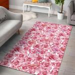 hawaiian tropical flamingo floral pattern print area rug living room rug home decor 0