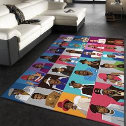 Hip Hop Legends Cartoon Area Rug Living Room And Bed Room Rug Rug Regtangle Carpet Floor Decor Home Decor