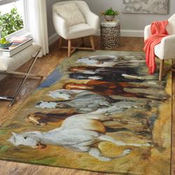 Horses Area Rug 1910169 Ofd Area Rug Living Room Carpet Rug Regtangle Carpet Floor Decor Home Decor