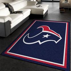NFL Houston Texans Rectangle Rug Personalized Non-Slip Carpet Gift For Football Fans