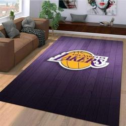 NBA Los Angeles Lakers Rectangle Rug Personalized Non-Slip Carpet Gift For Basketball Fans 2003274