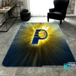 NBA Indiana Pacers Rectangle Rug Personalized Non-Slip Carpet Gift For Basketball Fans V4611