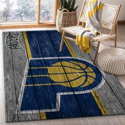 NBA Indiana Pacers Rectangle Rug Personalized Non-Slip Carpet Gift For Basketball Fans 1