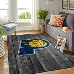 NBA Indiana Pacers Rectangle Rug Personalized Non-Slip Carpet Gift For Basketball Fans
