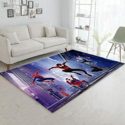 Into The Spider Verse Spider Man Miles Morales 2 Area Rug Living Room