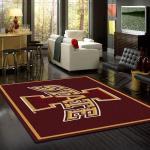 iowa state cyclones area rug football living room carpet home rug regtangle carpet floor decor home decor 0