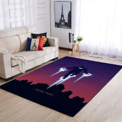 Iron Man Area Rug Living Room Rug Home Decor Marvel Superhero Movie 19091804