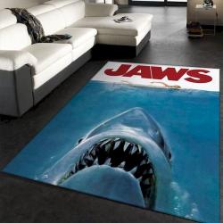 Jaws Art Rug H1410 Movie Floor Decor The Us Decor Living Room Area Rug Home