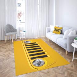 Jeep Area Rug Yellow Living Room Carpet Rug Regtangle Carpet Floor Decor Home Decor
