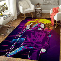 Jim Morrison Artwork Music Synthwave 80S Art For Fans Area Rug Living Room Carpet Rug Regtangle Carpet Floor Decor Home Decor