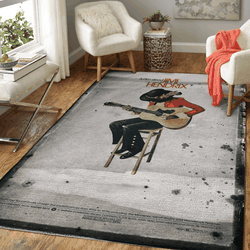 Jimi Hendrix Music Vintage Artwork Art For Fans Area Rug Living Room Carpet Rug Regtangle Carpet Floor Decor Home Decor