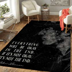 John Lennon Quote Music Parade Art For Fans Area Rug Living Room Carpet Rug Regtangle Carpet Floor Decor Home Decor