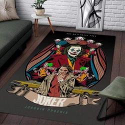Joker Area Rug Living Room Rug Home Decor Joaquin Phoenix Movie Ofd 03116