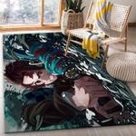 kamado tanjiro demon slayer anime 2 area rug living room and bed room rug rug regtangle carpet floor decor home decor 0