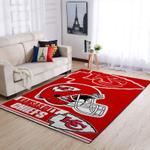 kansas city chiefs nfl team logo helmet rectangle area rug area rug living room carpet rug regtangle carpet floor decor home decor 0