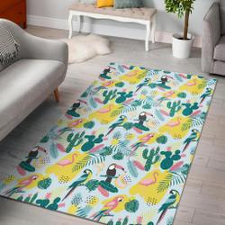 Tropical Toucan Bird Pattern Area Retangle Rug For Home Decor Rcdd81F32170